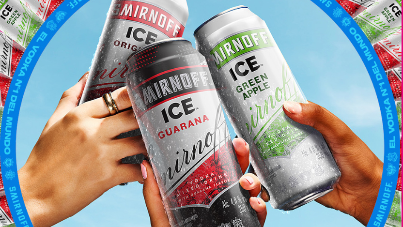 Salud con 3 latas de Smirnoff Ice Flavor