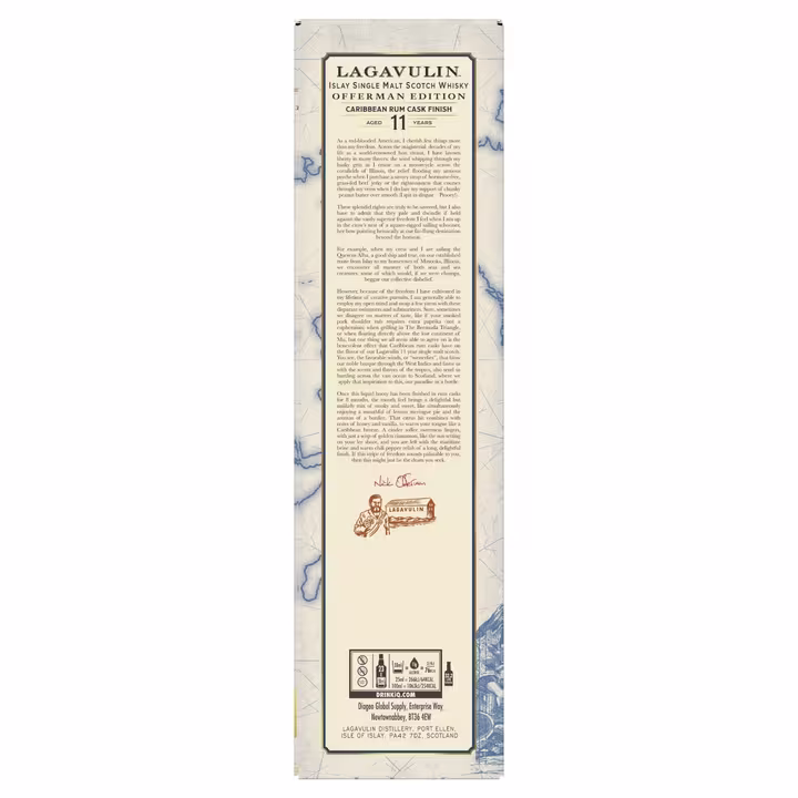 Lagavulin Offerman 2024 box back