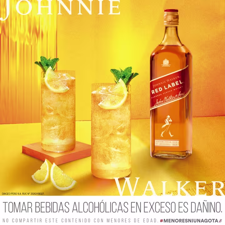 Whisky Johnnie Walker Red Label Botella 1L