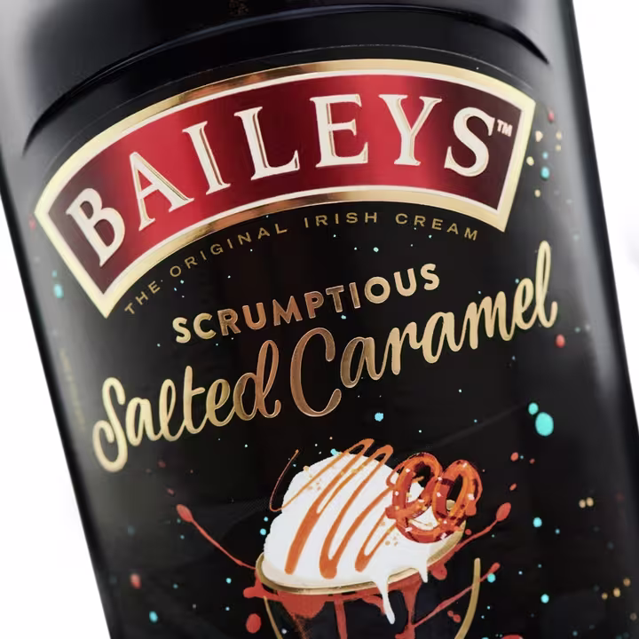 Baileys Salted Caramel Liqueur close up