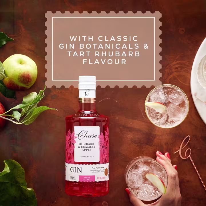 Chase Rhubarb & Bramley Apple Gin Flavour