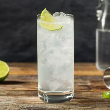 Vodka Rickey cocktail in a bar