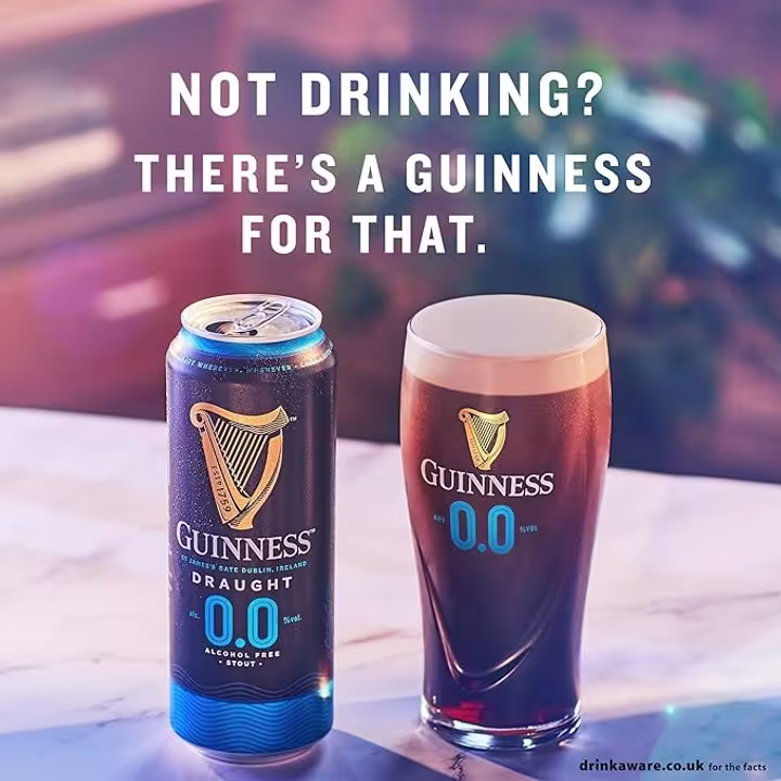 Guinness Draught 0.0%  pint and can