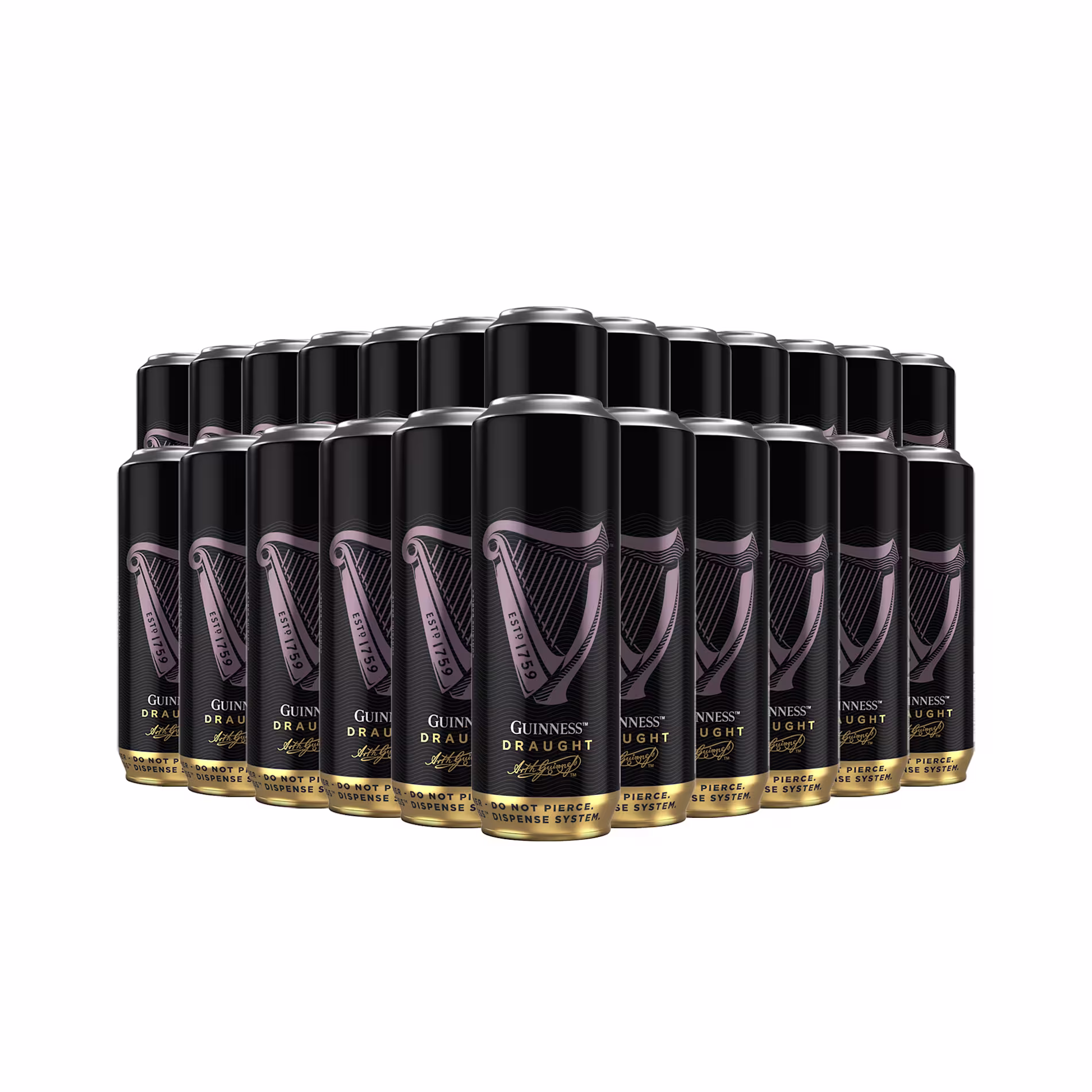 Guinness MicroDraught Stout Beer Cans 558ml x 24 pack front