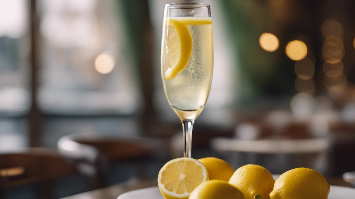 Champagne and lemon