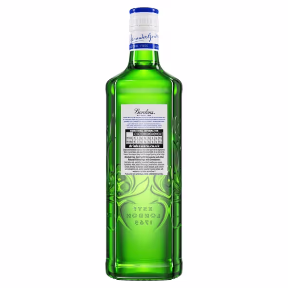 Gordon's 0.0% Alcohol-Free Spirit, 70cl engrave