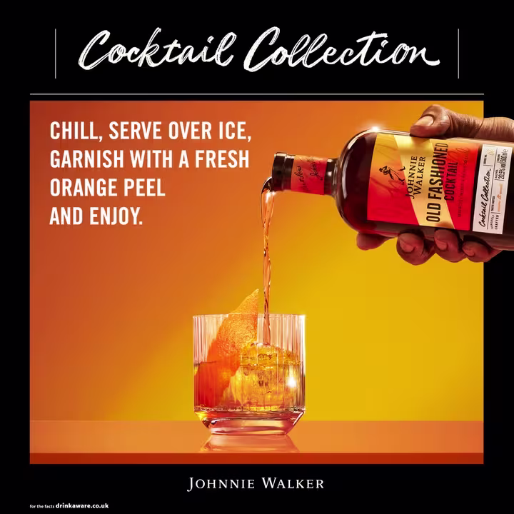 Johnnie Walker Old Fashioned Cocktail serve image