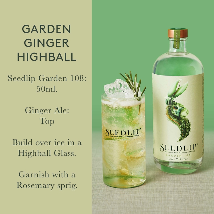 Seedlip Garden 108 Alcohol Free Spirit 750ml | The Bar US