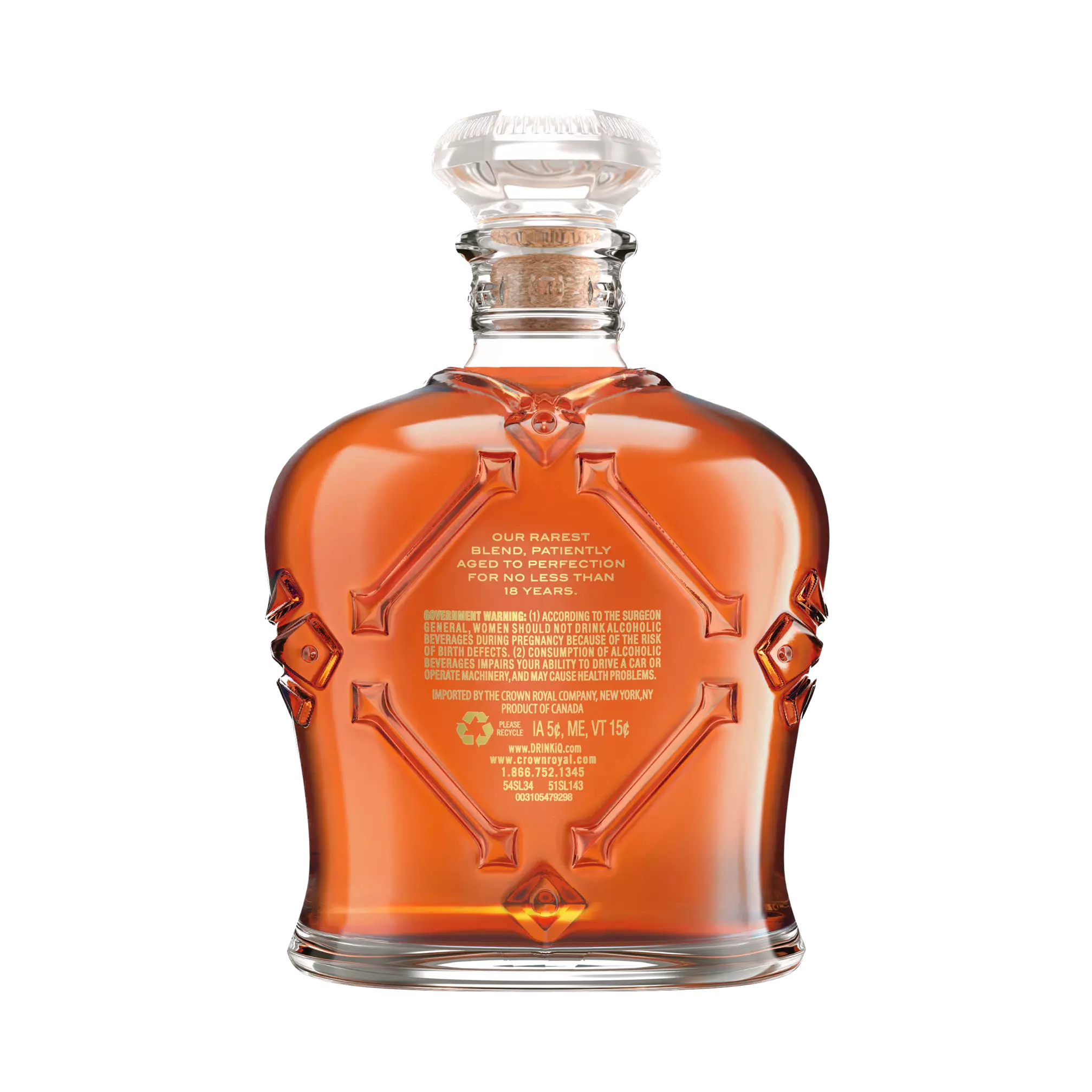 Crown Royal Aged 18 Years Extra Rare Blended Canadian Whisky | The