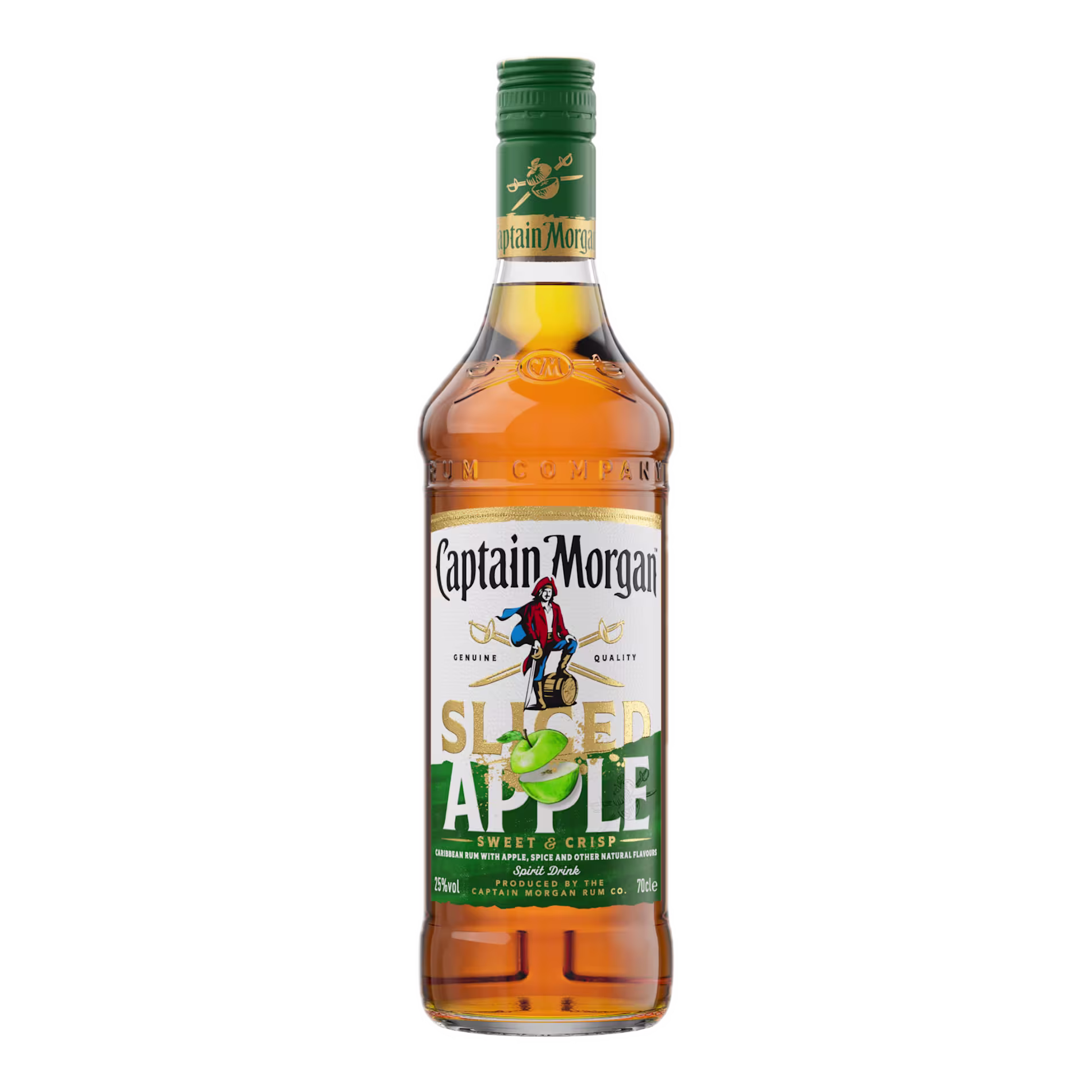 Captain Morgan Sliced Apple Rum Based Spirit Drink front