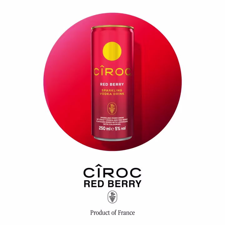 Cîroc Red Berry Sparkling Vodka Drink Can