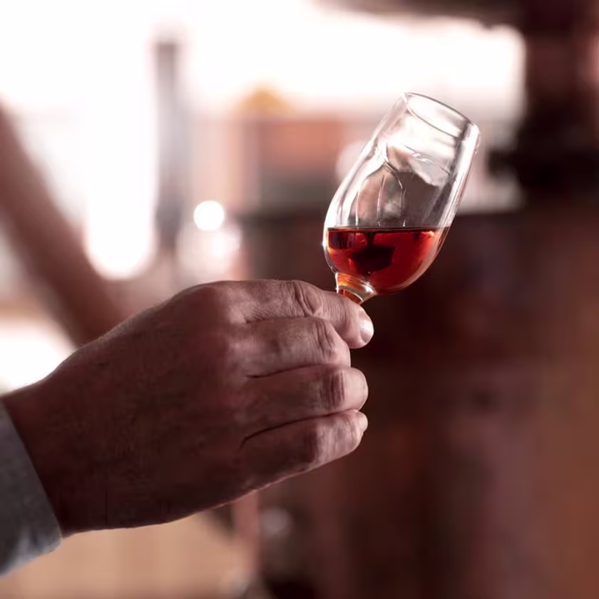 Ruby coloured whisky