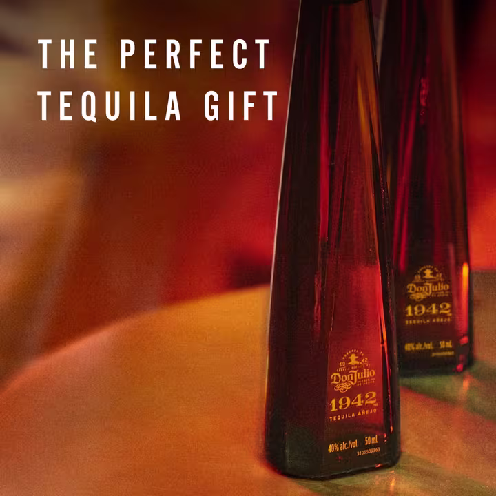 1942 Bottles - Image with text: 'The pefect tequila gift'