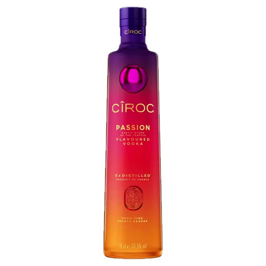 CÎROC Passion Flavoured Vodka, front
