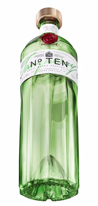 Tanqueray No. Ten Gin, 1L Angle