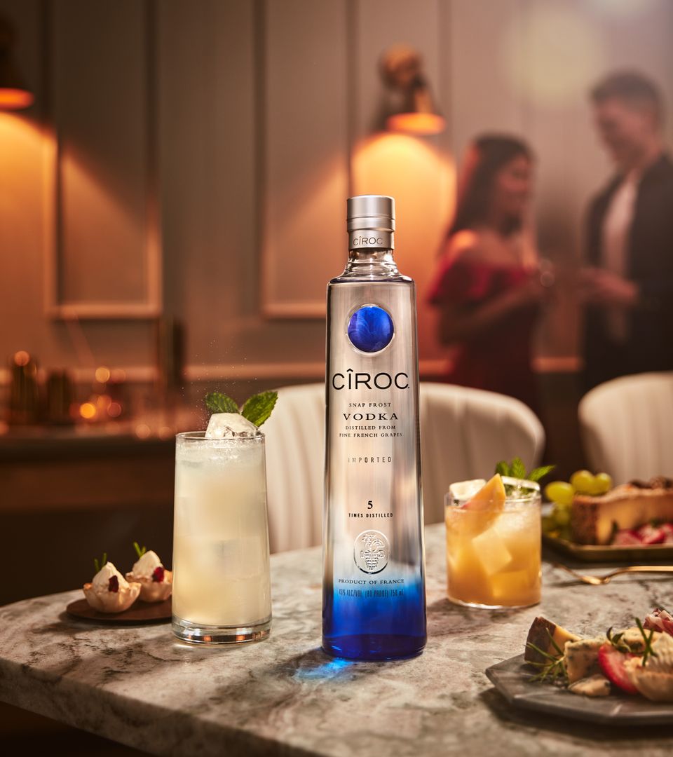 Ciroc Vodka Winter BTL At Home Ciroc Blue Dot Vertical F22 Social Asset
