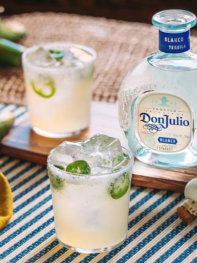 Spicy margarita cocktail