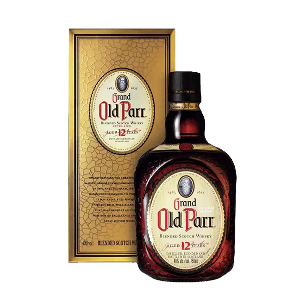 Old Parr 12-year-old - bottle and box