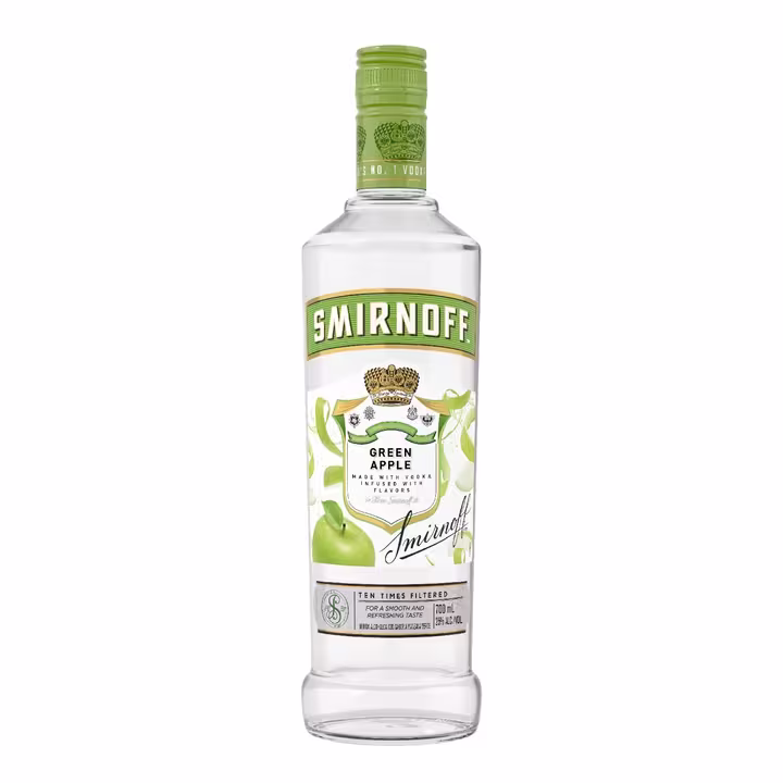 Vodka Smirnoff Green Apple Botella 700ml