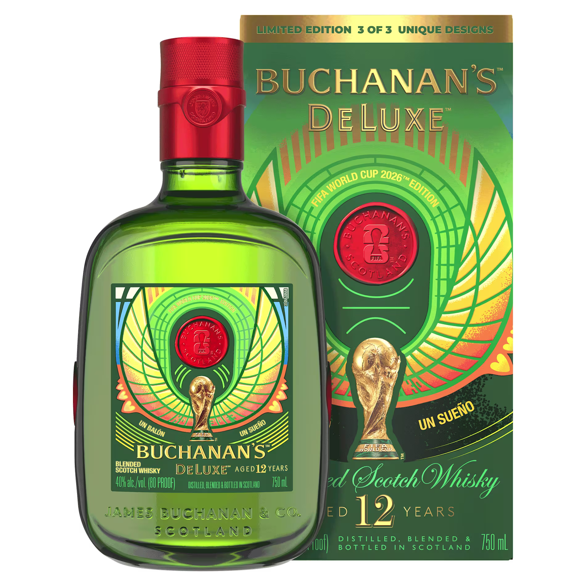 Buchanans FIFA Un Balon Bottle Carton