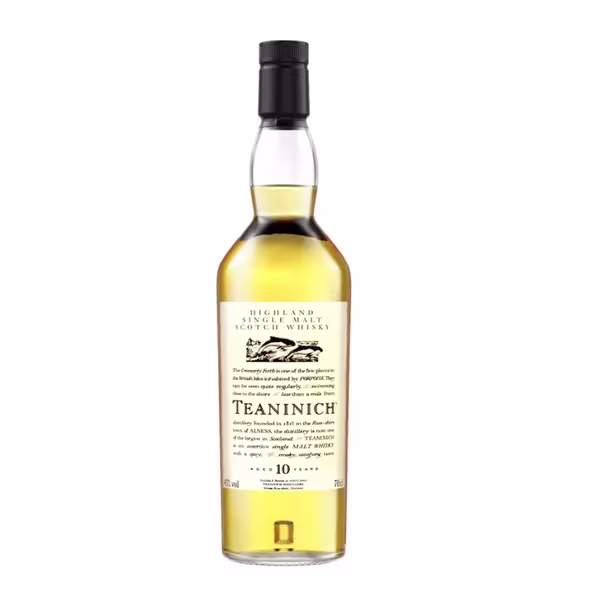 Teaninich 10 Year Old Flora & Fauna Single Malt Whisky, 70cl engrave