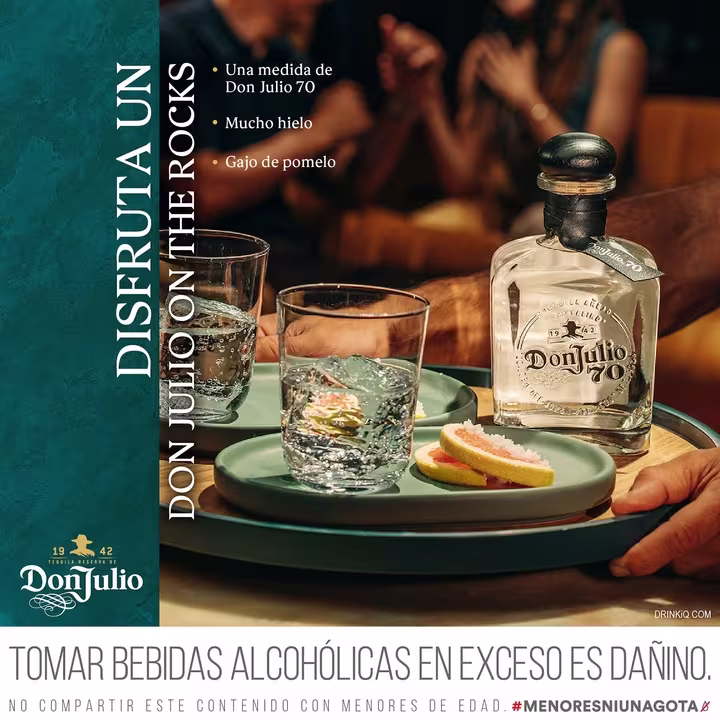Tequila Don Julio 70  Añejo Cristalino 750ml