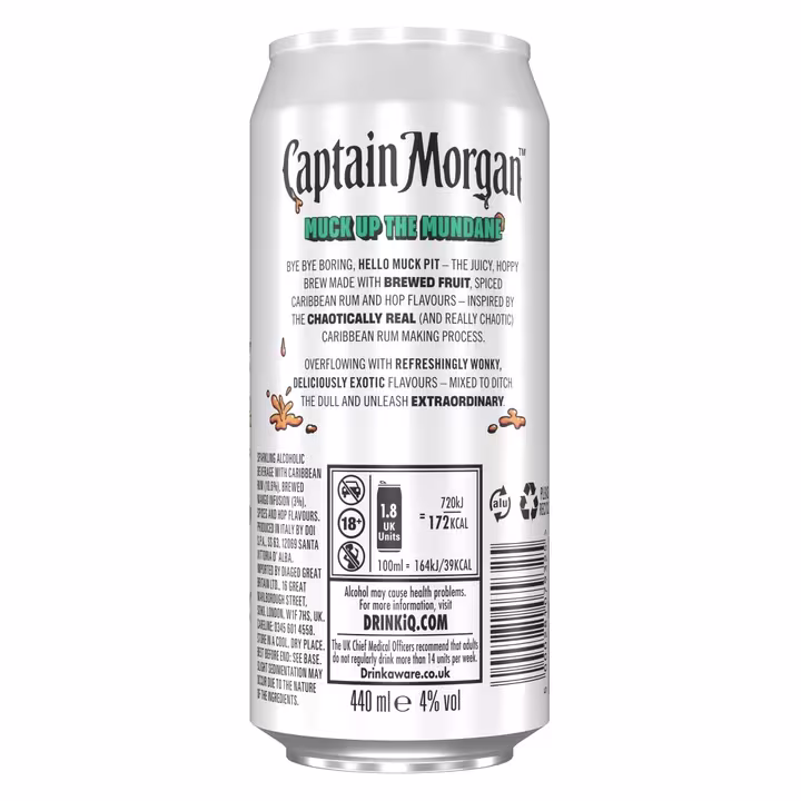 Captain Morgan Muck Pit Brew Can Back