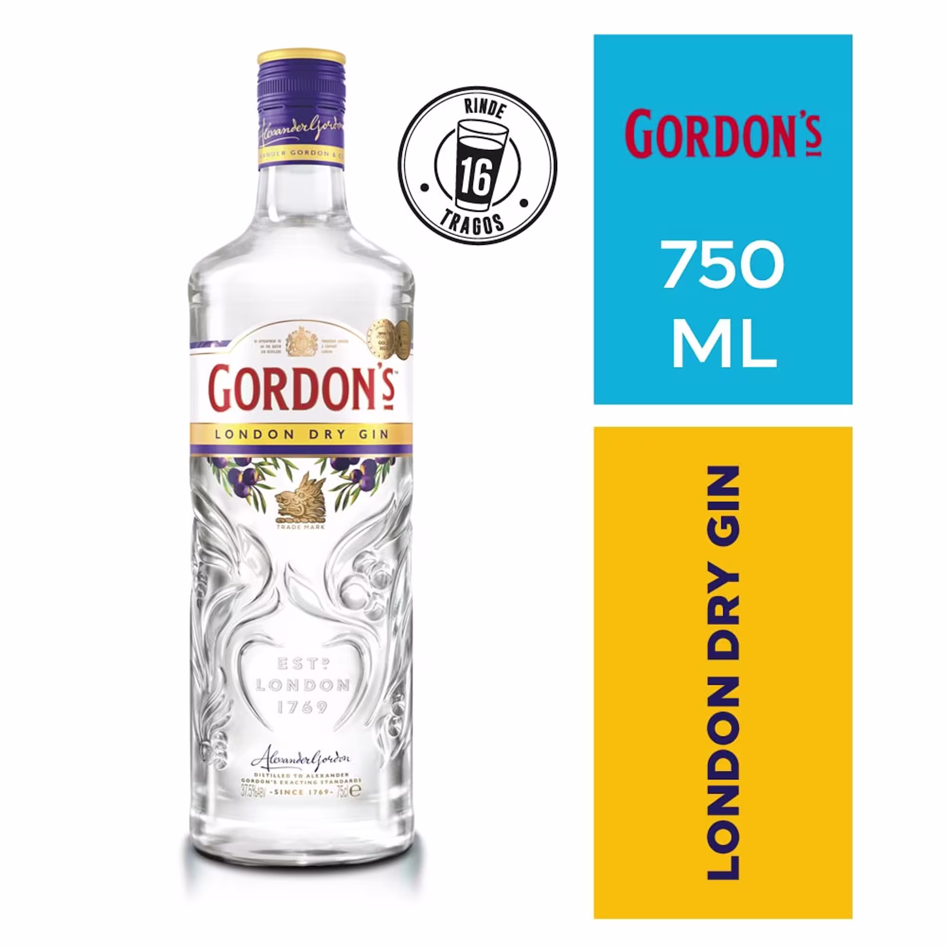 Gin Gordon´s London Dry Botella 750ml