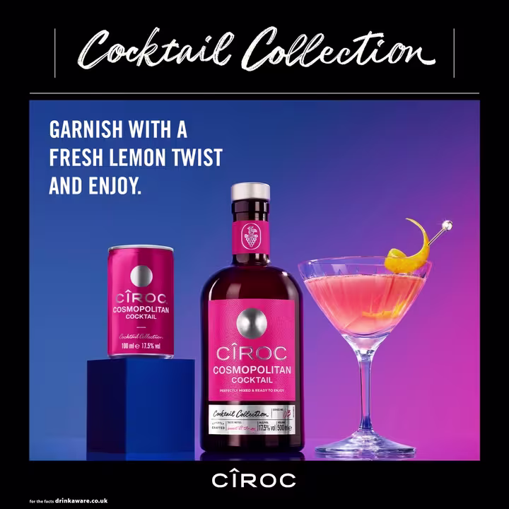 Cîroc Cosmopolitan Cocktail serve image