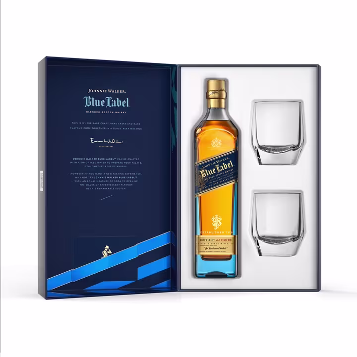 Johnnie Walker Blue Label Blended Scotch Whisky 70cl Giftpack
