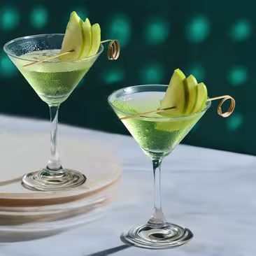 An appletini cocktail 