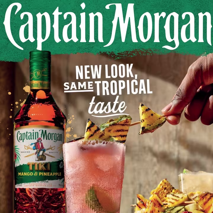 Captain Morgan Tiki 700ml Front close up