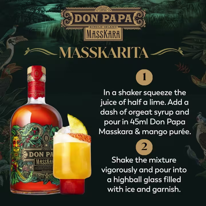 Don Papa Masskara Rum Serve