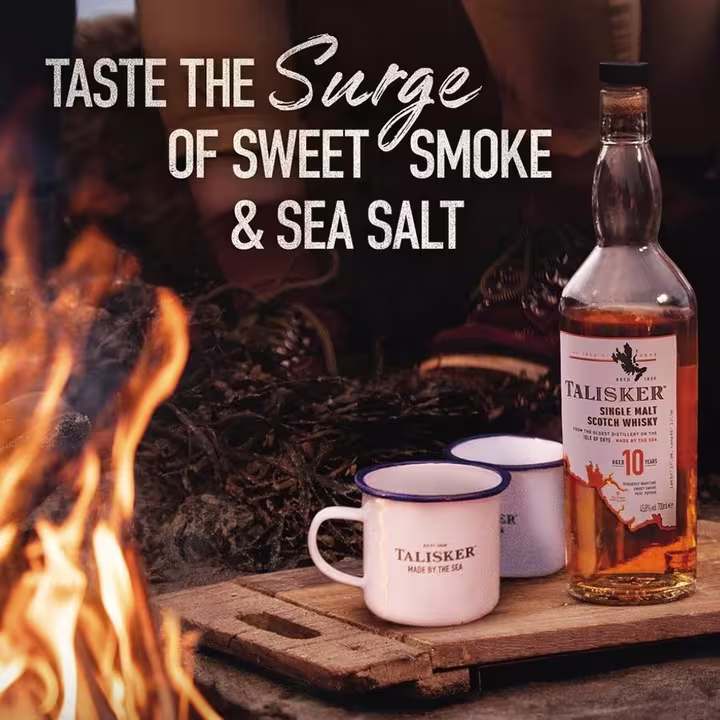 Talisker 10 Year Old Single Malt Scotch, 0.7L