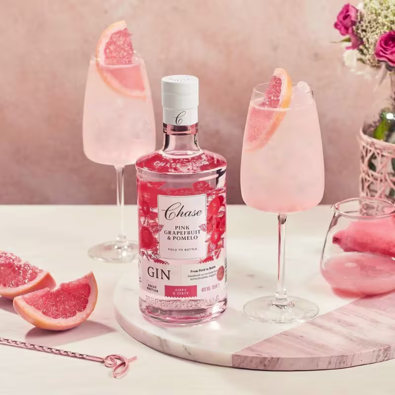 Chase Pink Gin Fizz cocktail