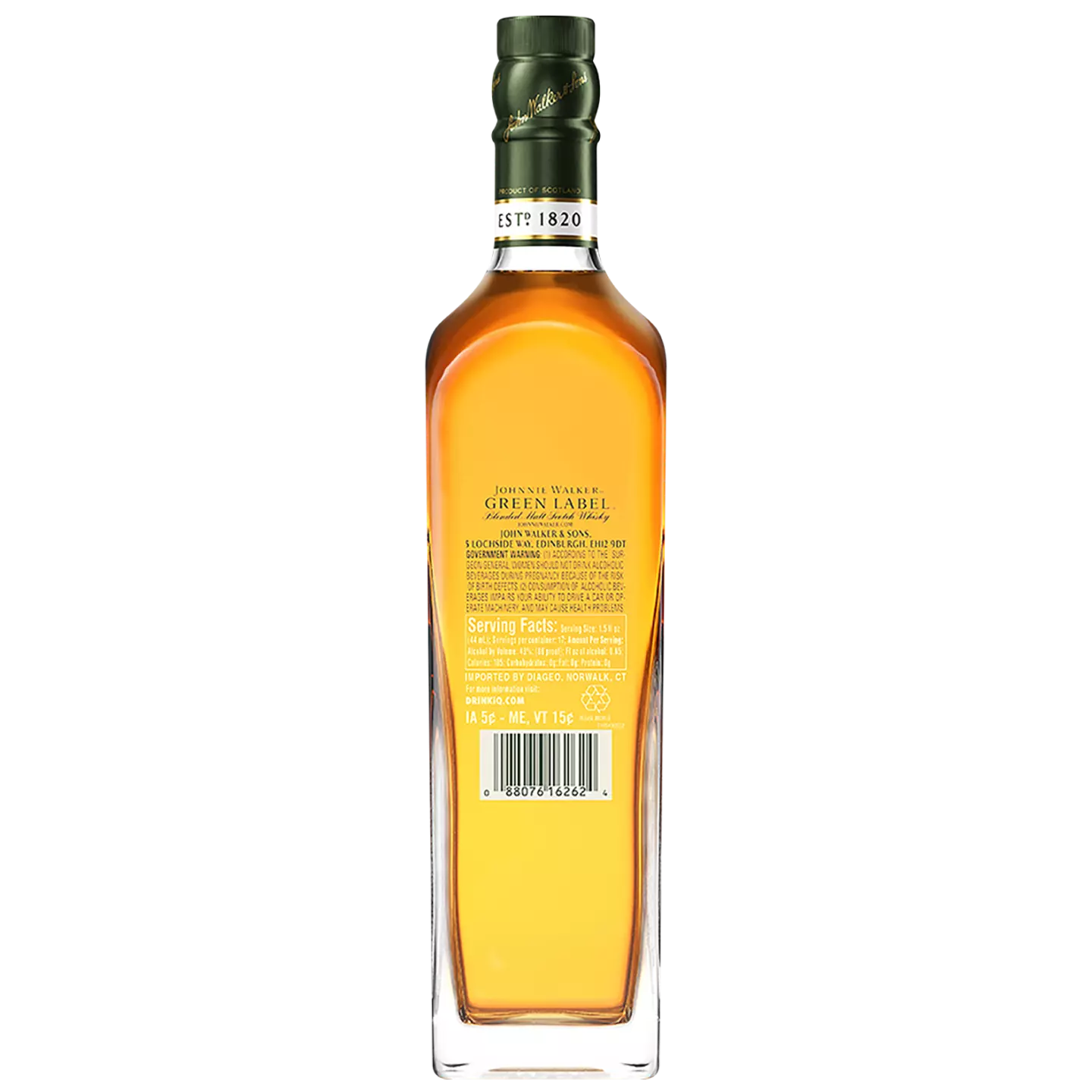 Johnnie Walker Green Label: 15Yr Scotch Whisky | The Bar US