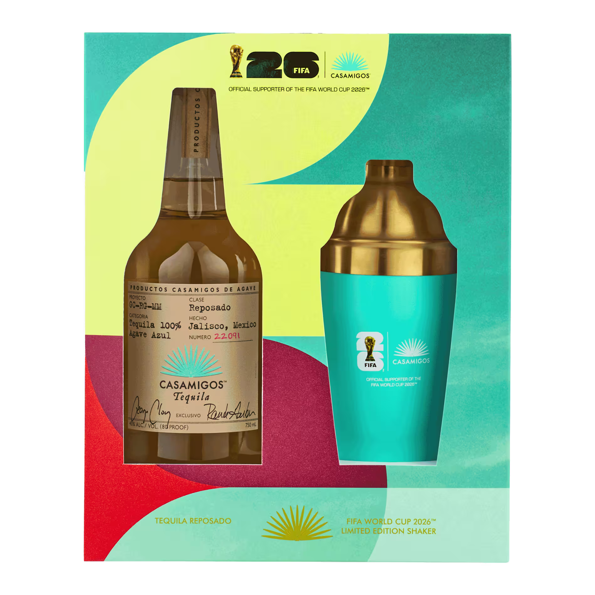 Casamigos Reposado Shaker Front