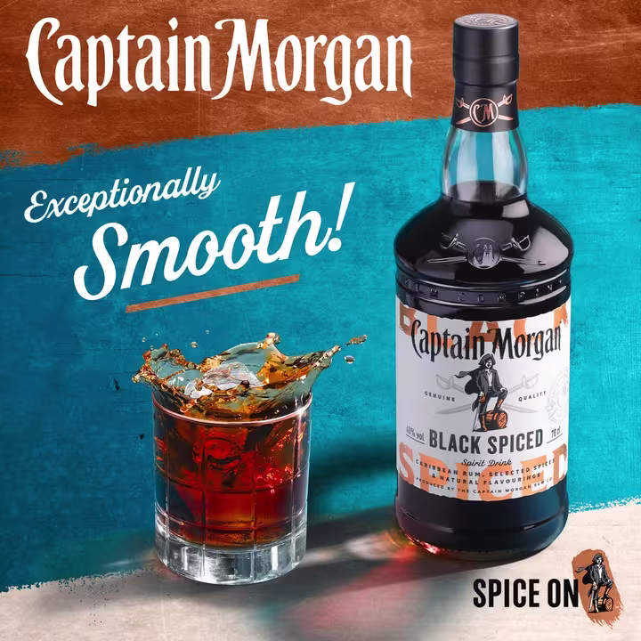 Captain Morgan Black Spiced flavour