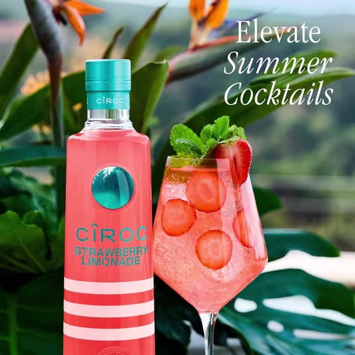Image with Text - "Elevate Summer Cocktails"