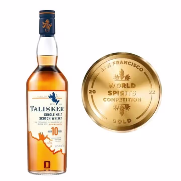 Talisker 10 Year Old Single Malt Scotch Whisky award