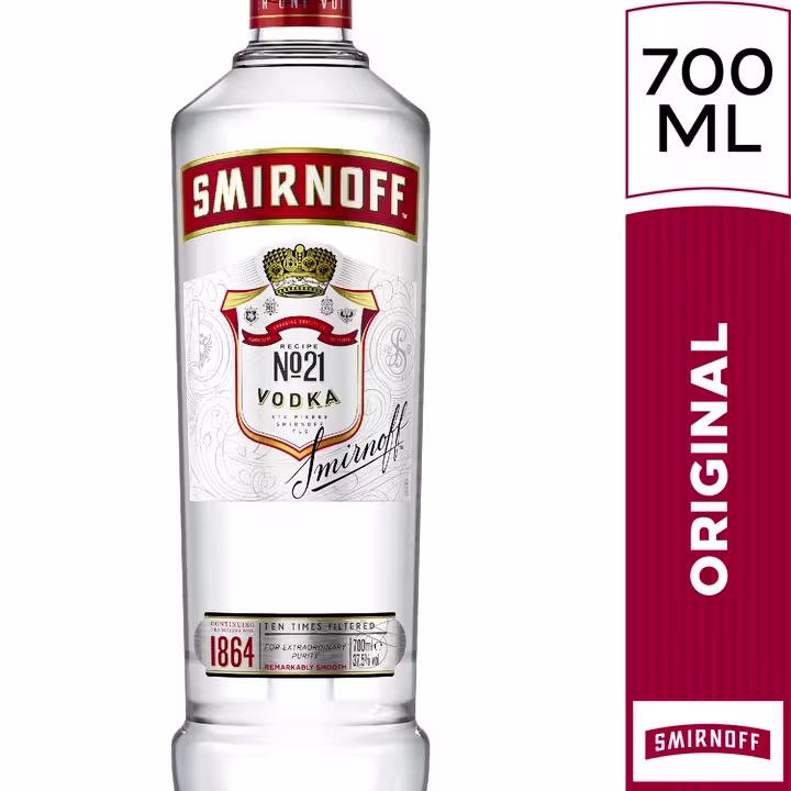 Vodka Smirnoff N°21 Botella 700ml