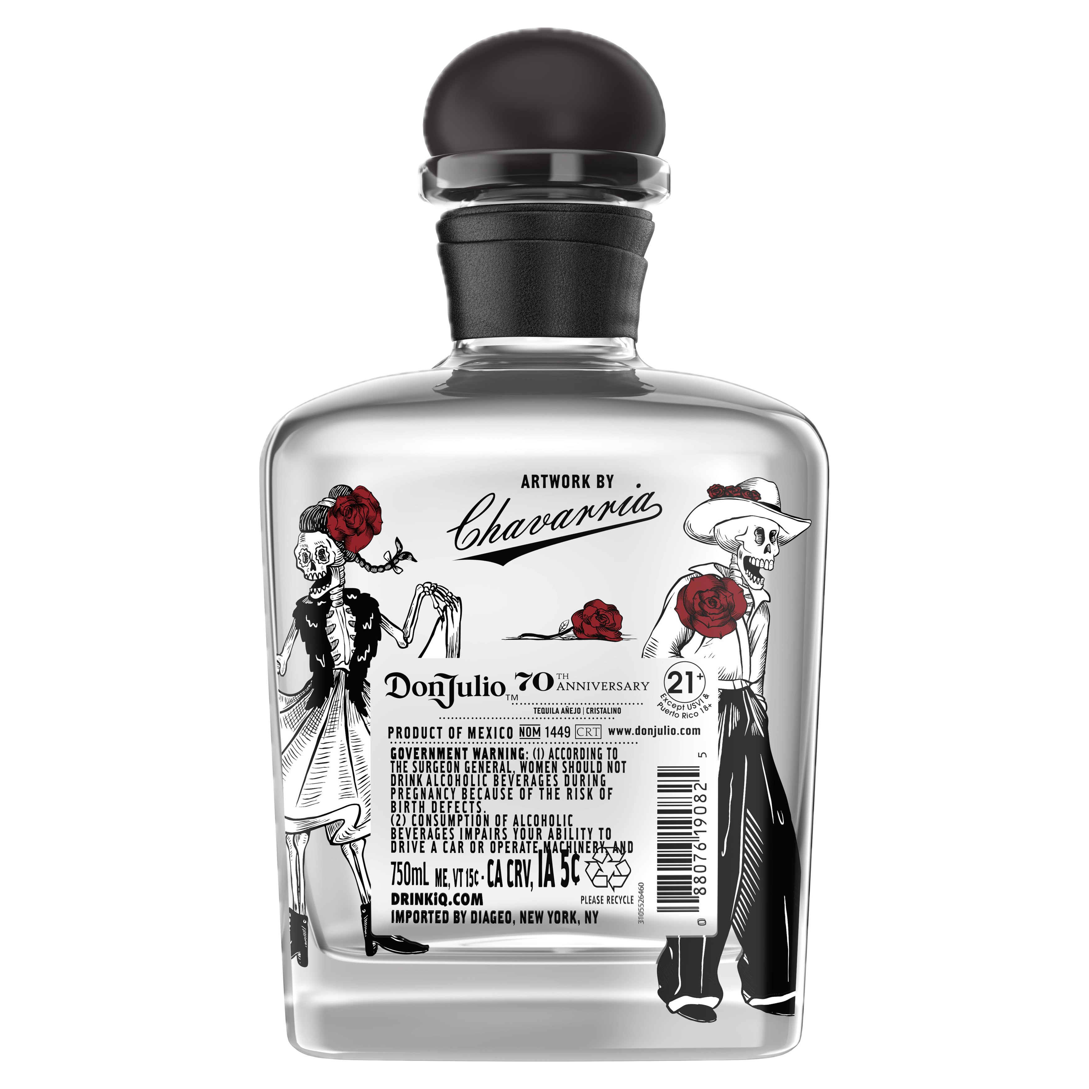Tequila Don Julio 70 Añejo Cristalino Artist Edition Bottle