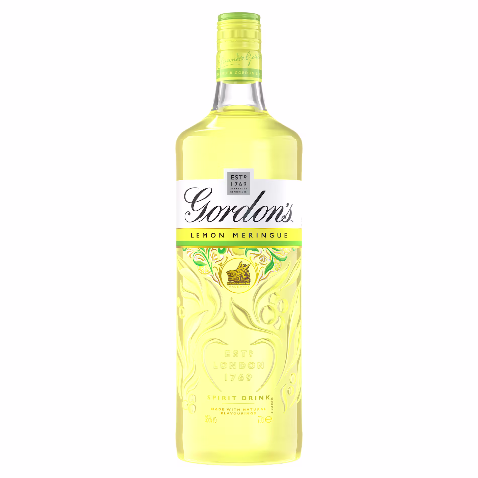 Gordons Lemon Meringue Spirit Drink, 70cl Bottle Front