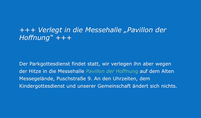Parkgottesdienst 2026