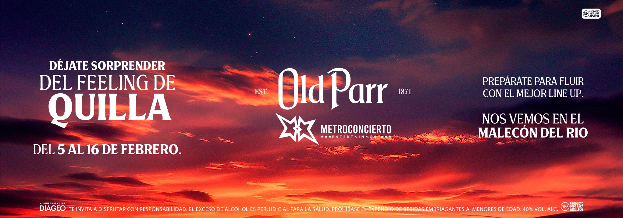 Personas en un evento Old Parr