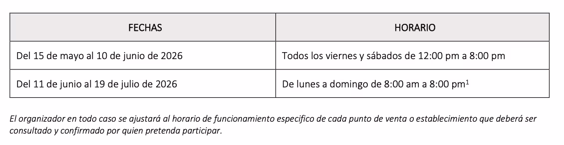 horario