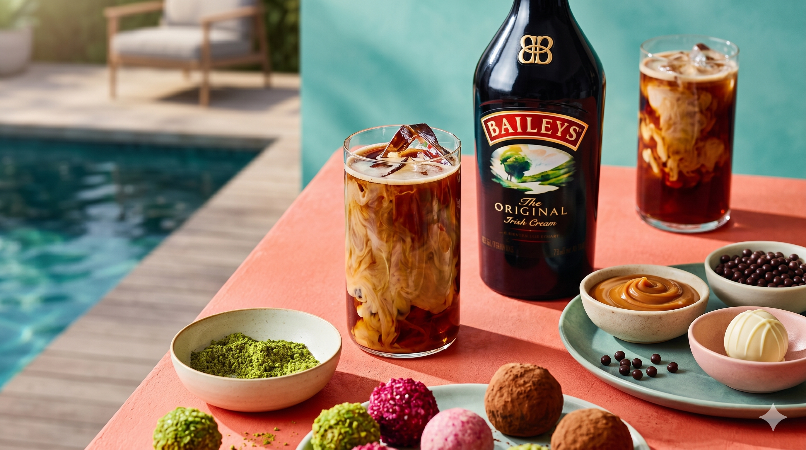 Café frío con Baileys y cacao