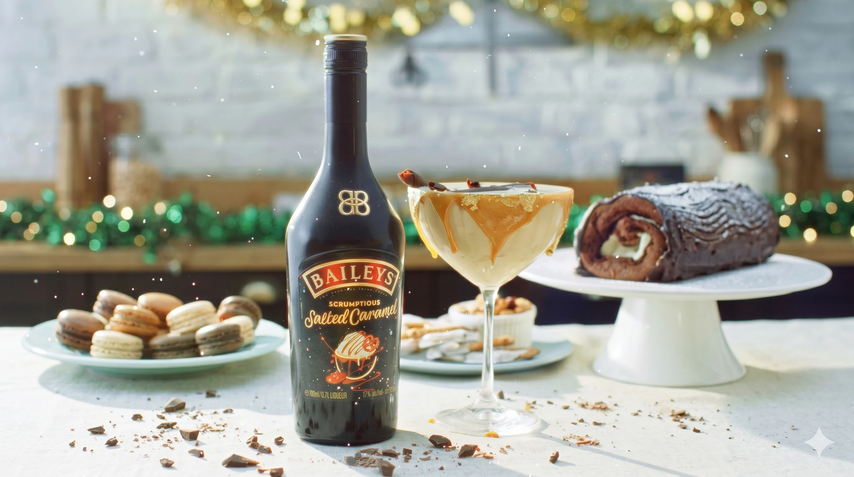 Cóctel Martini de S'mores de Chocolate y Naranja con Baileys