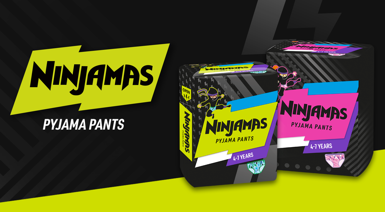 Πάνες Pampers Ninjamas Pyjama Night Pants Monthly Pack 60 τεμ. για Κορίτσια  4-7 ετών (17-30kg)