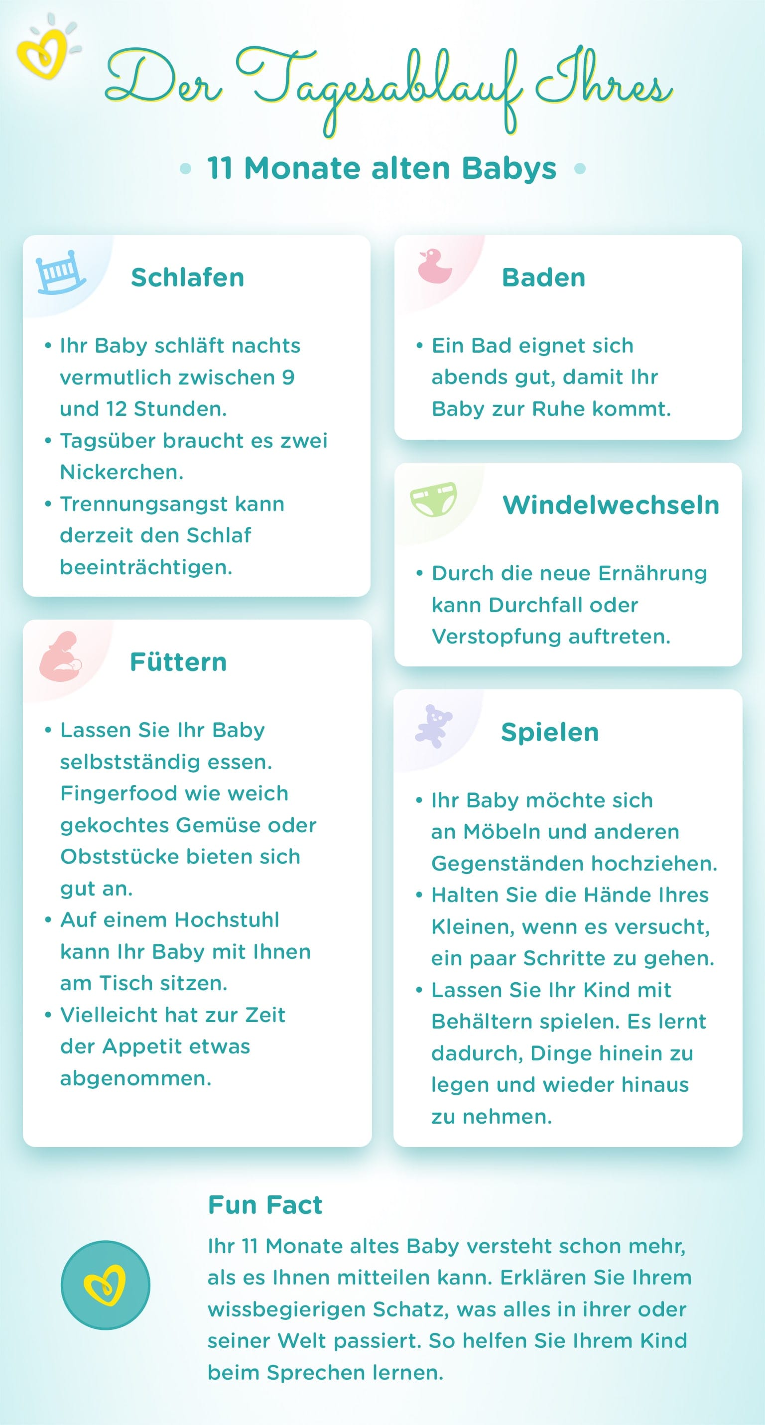 Baby 11 Monate Entwicklung Schlafen Gewicht Pampers